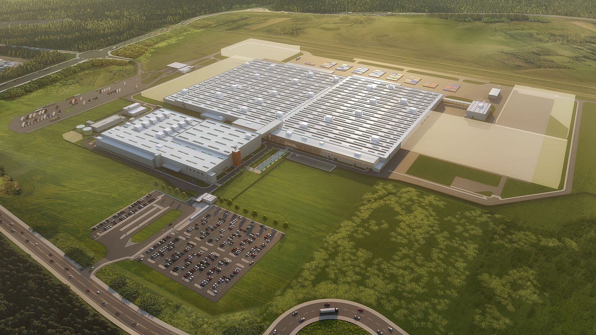 Fabryka w Jaworznie wizualizacja Fabryka w Jaworznie wizualizacja