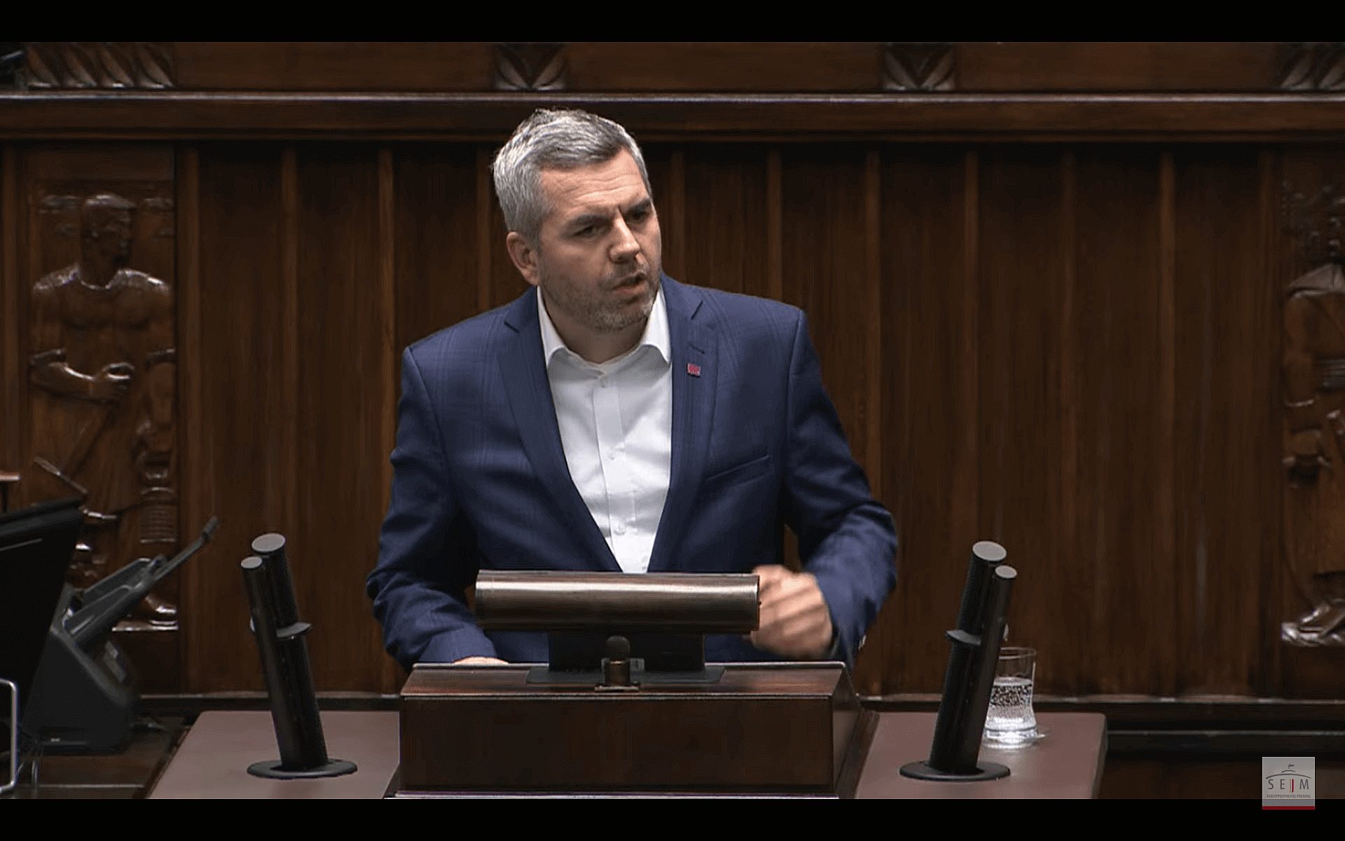 Maciej Konieczny podcas debaty po expose 12.11.2023 Maciej Konieczny podcas debaty po expose 12.11.2023