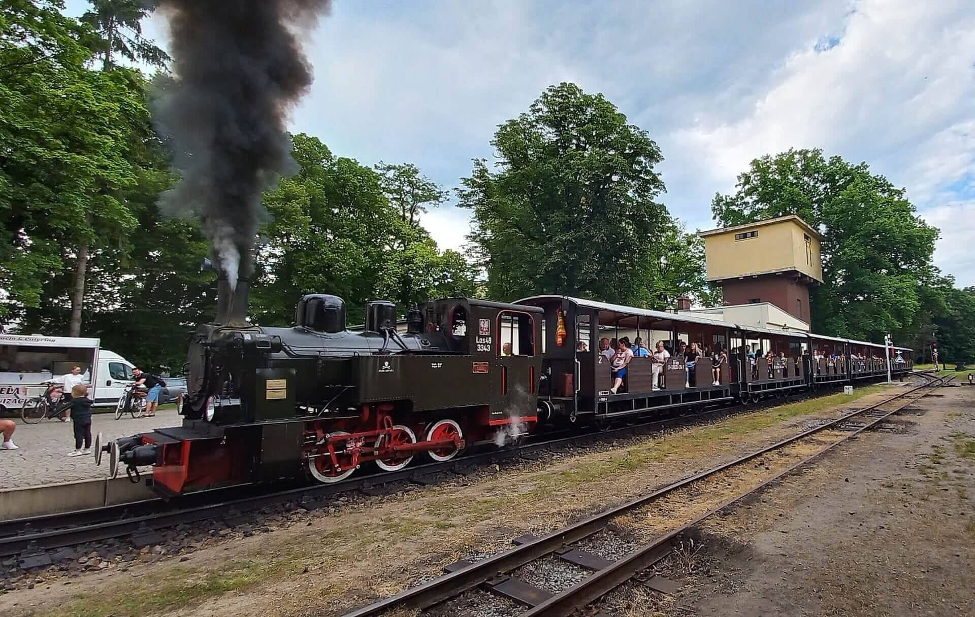 Parowoz waskotorowka Rudy Parowoz waskotorowka Rudy