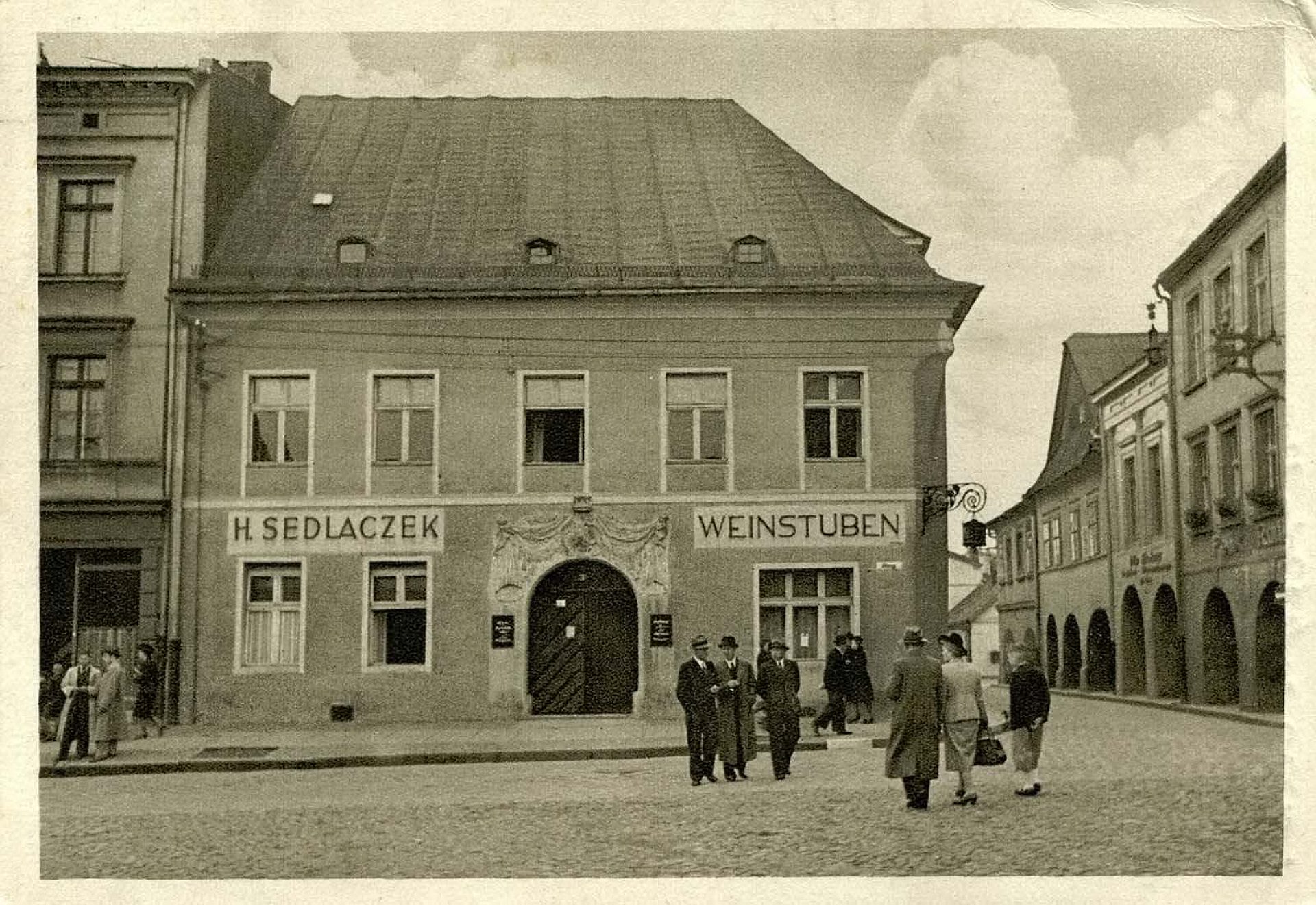 Restauracja i winiarnia Sedlaczek czasy wojenne Restauracja i winiarnia Sedlaczek czasy wojenne