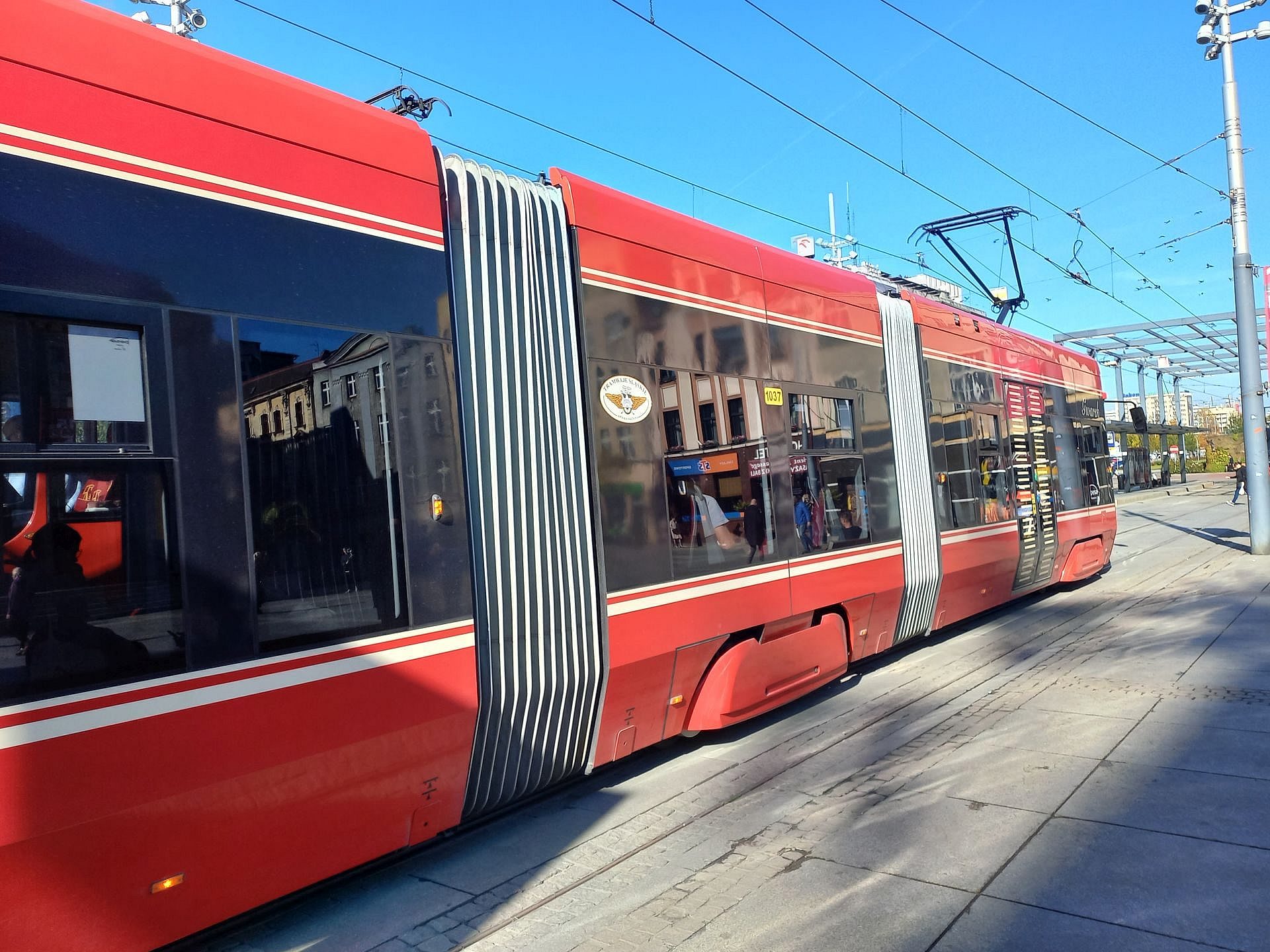 Tramwaj na rynku w Katowicach Tramwaj na rynku w Katowicach