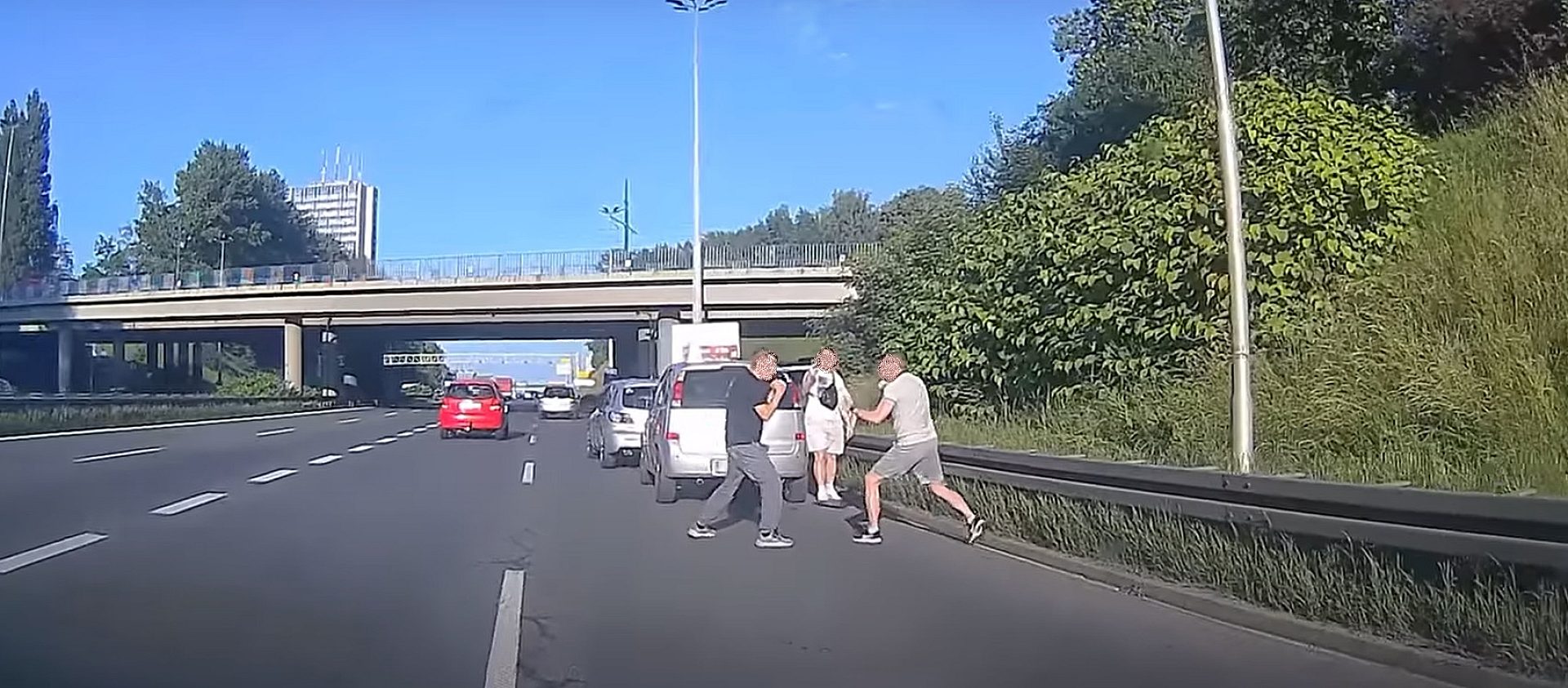 Awantura na autostradzie A4 w Katowicach Awantura na autostradzie A4 w Katowicach