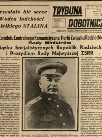 Stalin zmarł 5 marca 1953 roku Stalin zmarł 5 marca 1953 roku