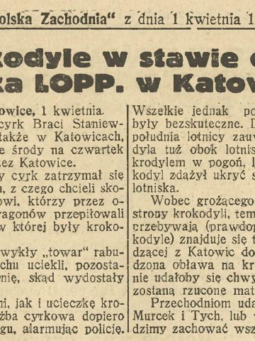 Prima aprilis w śląskiej prasie Prima aprilis w śląskiej prasie