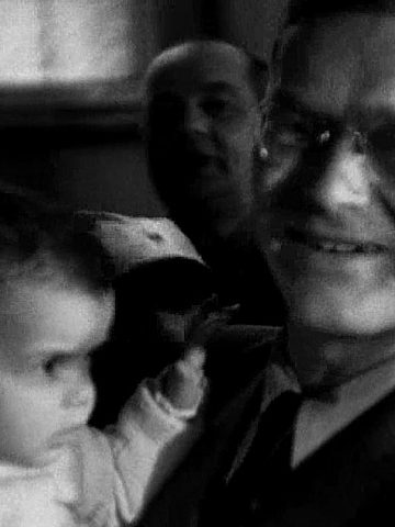 Zawadzki i Ziętek jako ojcowie chrzestni, rok 1947 Zawadzki i Ziętek jako ojcowie chrzestni, rok 1947