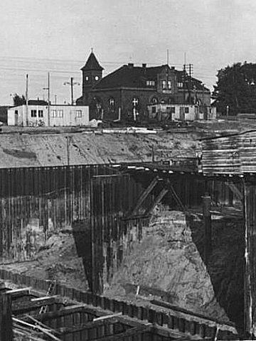 Budowa śluzy Łabedy Budowa śluzy Łabedy