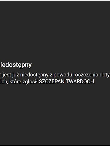 Film Szczepana Twardocha autor usunął sam Film Szczepana Twardocha autor usunął sam
