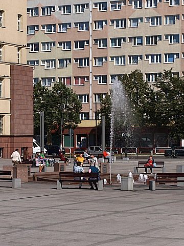 Fontanna na rynku w Nowym Bytomiu. Rok 2010 Fontanna na rynku w Nowym Bytomiu. Rok 2010