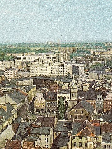 Gliwice widok na rynek z góry Gliwice widok na rynek z góry