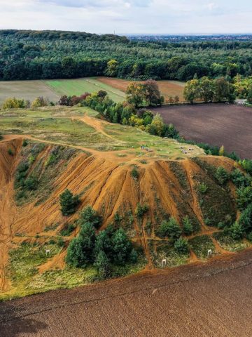 Hałda Popłuczkowa widziana z powietrza Hałda Popłuczkowa widziana z powietrza