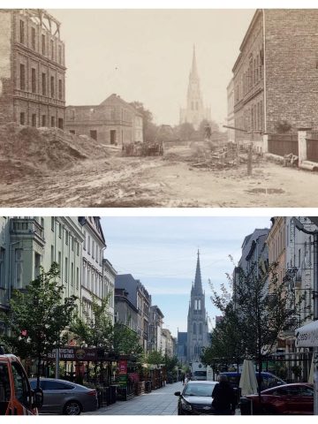 Katowice 150 lat temu i dziś Katowice 150 lat temu i dziś
