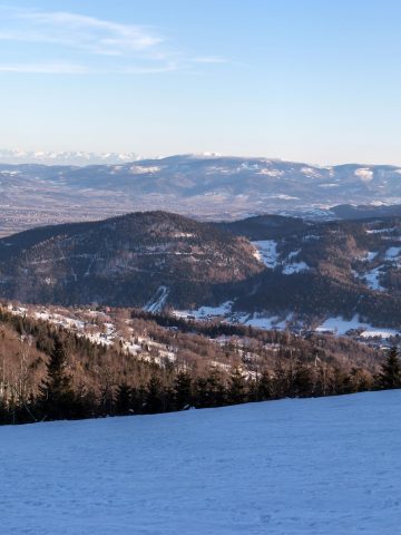 Klimczok (Beskid Śląski). Panorama Klimczok (Beskid Śląski). Panorama