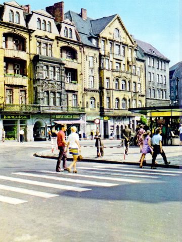 Plac Kościuszki w Bytomiu przed wyburzeniem Plac Kościuszki w Bytomiu przed wyburzeniem