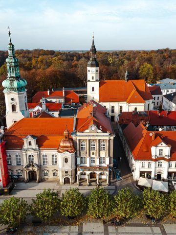 Rynek, park i zamek w Pszczynie Rynek, park i zamek w Pszczynie