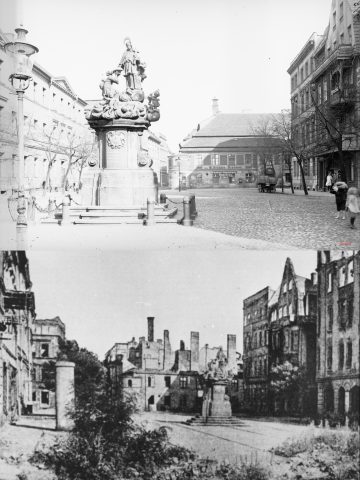 Zniszczenia wojenne w Raciborzu Zniszczenia wojenne w Raciborzu