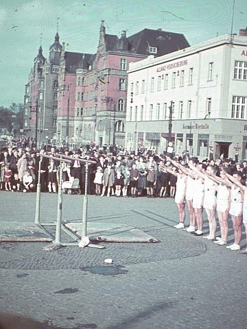 Rynek w Katowicach w roku 1940 Rynek w Katowicach w roku 1940