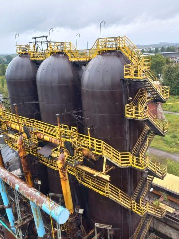 Wielki piec huty Pokój Wielki piec huty Pokój