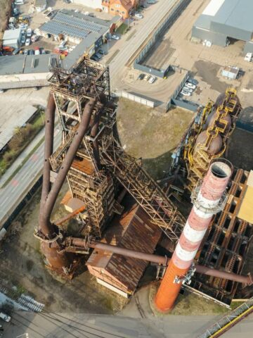 Wielki piec huty Pokoj Ruda Slaska Wielki piec huty Pokoj Ruda Slaska