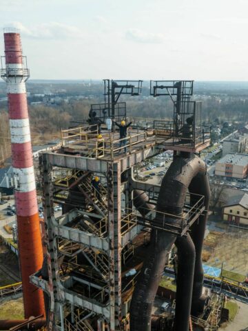 Wielki piec huty Pokoj Ruda Slaska Wielki piec huty Pokoj Ruda Slaska