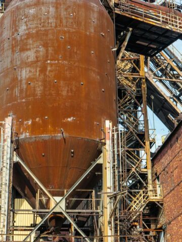 Wielki piec huty Pokoj Ruda Slaska Wielki piec huty Pokoj Ruda Slaska