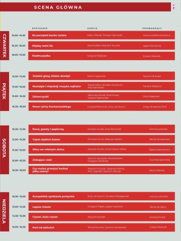 Program Festiwalu Granatowe Góry Program Festiwalu Granatowe Góry