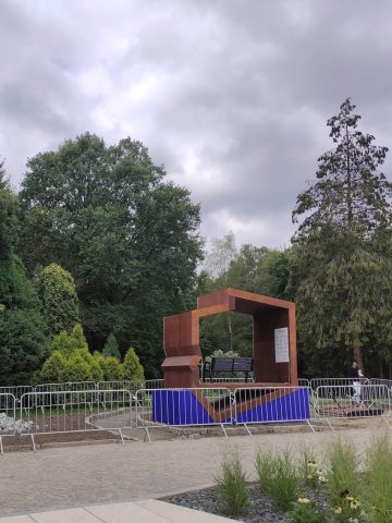 Ławka w konturze Polski Ławka w konturze Polski