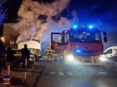 Bilans szkód po sylwestrze w Tychach 112 sylwester 2022 2023 tychy pożar