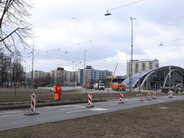 "Humanizacja" alei Korfantego już trwa. Będą drzewa Al Korfantego Katowice8