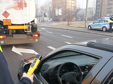 Podsumowanie akcji "Trzeźwość" w powiecie tarnogórskim Tarnowskie Góry kontrola drogowa
