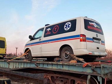 Tarnowskie Góry dla Ukrainy. Transporty leków i sprzętu Zdjęcie z Ukrainy, jakie otrzymali organizatorzy tarnogórskiej zbiórki