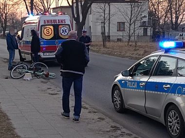 Miasteczko Śląskie. Tak kończy się nieostrożność kierowców Miasteczko śląskie potrącenie rowerzysty