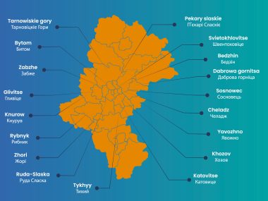 Mapa miast z ukraińskimi nazwami 2 Mapa miast z ukraińskimi nazwami 2