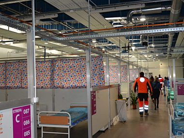Nowy punkt zakwaterowania dla obywateli z Ukrainy Nowy punkt zakwaterowania uchodźców przy Katowice Airport 3