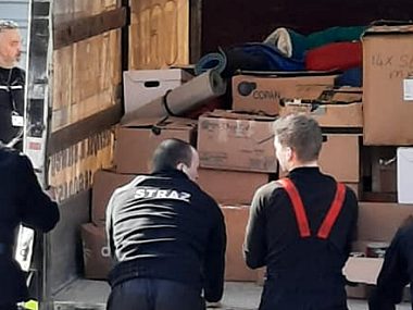 Druhowie z Nakła Śląskiego jako wolontariusze w Medyce OSP Nakło Śląskie dla Ukrainy 3