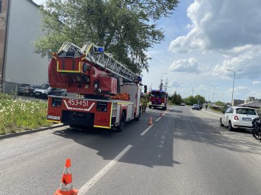 Interwencja strażaków na ul. Szpitalnej. Utrudnienia w ruchu 0642 B828 8116 4071 9 DF1 E7 B240968 FA8