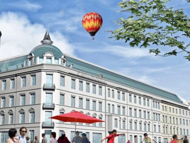 Katowice: Hotel sieci Marriott powstanie przy ul. Dworcowej Wizualizacja wyremontowanego kompleksu kamienic na ul. Dworcowej w Katowicach