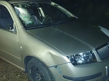 Wypadek z udziałem pieszego w Świerklańcu Potrącenie pieszego w Świerklańcu 2