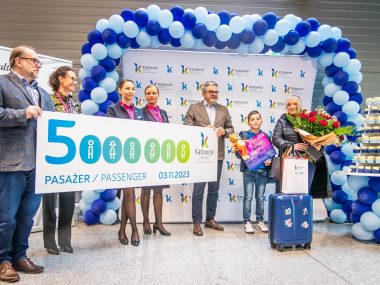 Pięciomilionowy pasażer w Katowice Airport Pięciomilionowy pasażer w Katowice Airport