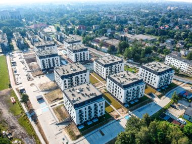 1000 mieszkań, 21 bloków. Finał budowy Os. Franciszkańskiego Osiedle Franciszkańskie, Katowice