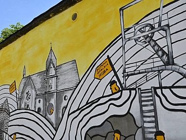 Kolejny mural w Tarnowskich Górach Tarnowskie Góry: mural w centrum