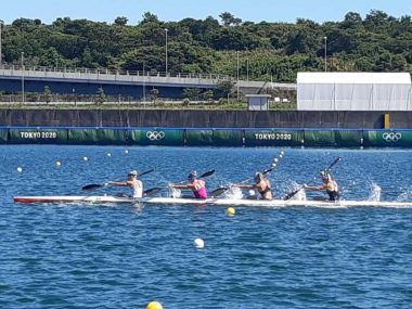 Karolina Naja po raz piąty zawalczy o olimpijskie medale Karolina Naja, Anna Puławska, Justyna Iskrzycka i Helena Wiśniewska w konkurencji K-4 na 500 metrów.
