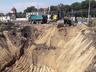 Roboty przy ulicy Częstochowskiej w Tarnowskich Górach Tarnowskie Góry - prace przy wiadukcie