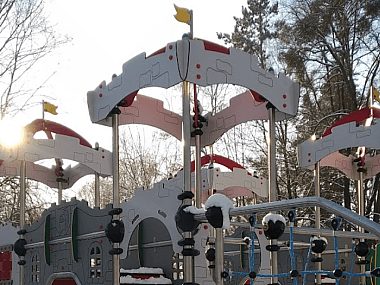 Place zabaw w Lasowicach i Strzybnicy - są, ale nie do końca Tarnowskie Góry plac zabaw 2
