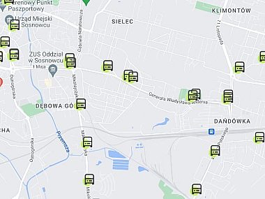 Transport nocny na życzenie: druga linia, drugi bus Mapa przystanków