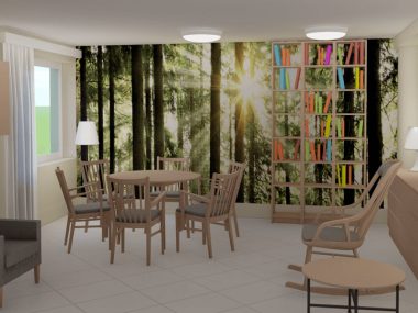 W gliwickim DPS-ie powstaje strefa chilloutu Projekt strefy chilloutu dla seniorów w Gliwicach