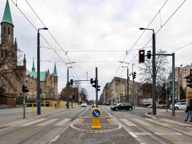 Tramwaje wracają na ul. 3 Maja w Chorzowie Chorzów, ul. 3 Maja po modernizacji