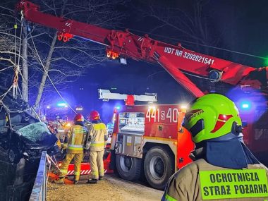 Tragedia w Potępie. Samochód wpadł do rzeki Wypadek w Potępie