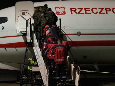 Ratownicy górniczy i medycy wojskowi wylecieli do Turcji Wylot ratowników górniczych i medyków wojskowych do Turcji