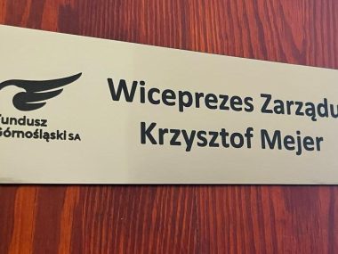 Krzysztof Mejer wiceprezesem Funduszu Górnośląskiego Nowe stanowisko byłego wiceprezydenta Rudy Śląskiej