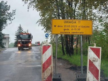 Uwaga, utrudnienia! Drogowcy będą pracować w niedzielę Ulica Ujejska w Dąbrowie Górniczej zostanie zamknięta